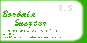 borbala suszter business card